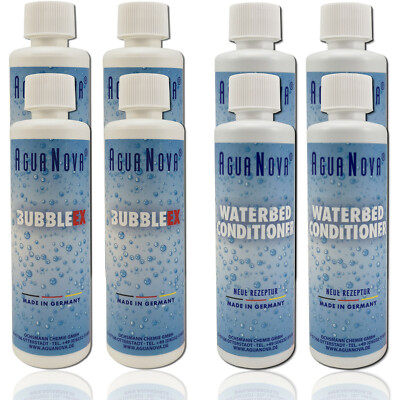 4x AguaNova Wasserbetten Conditioner 4x Bubble Ex Agua Nova BubbleEx Luftbinder