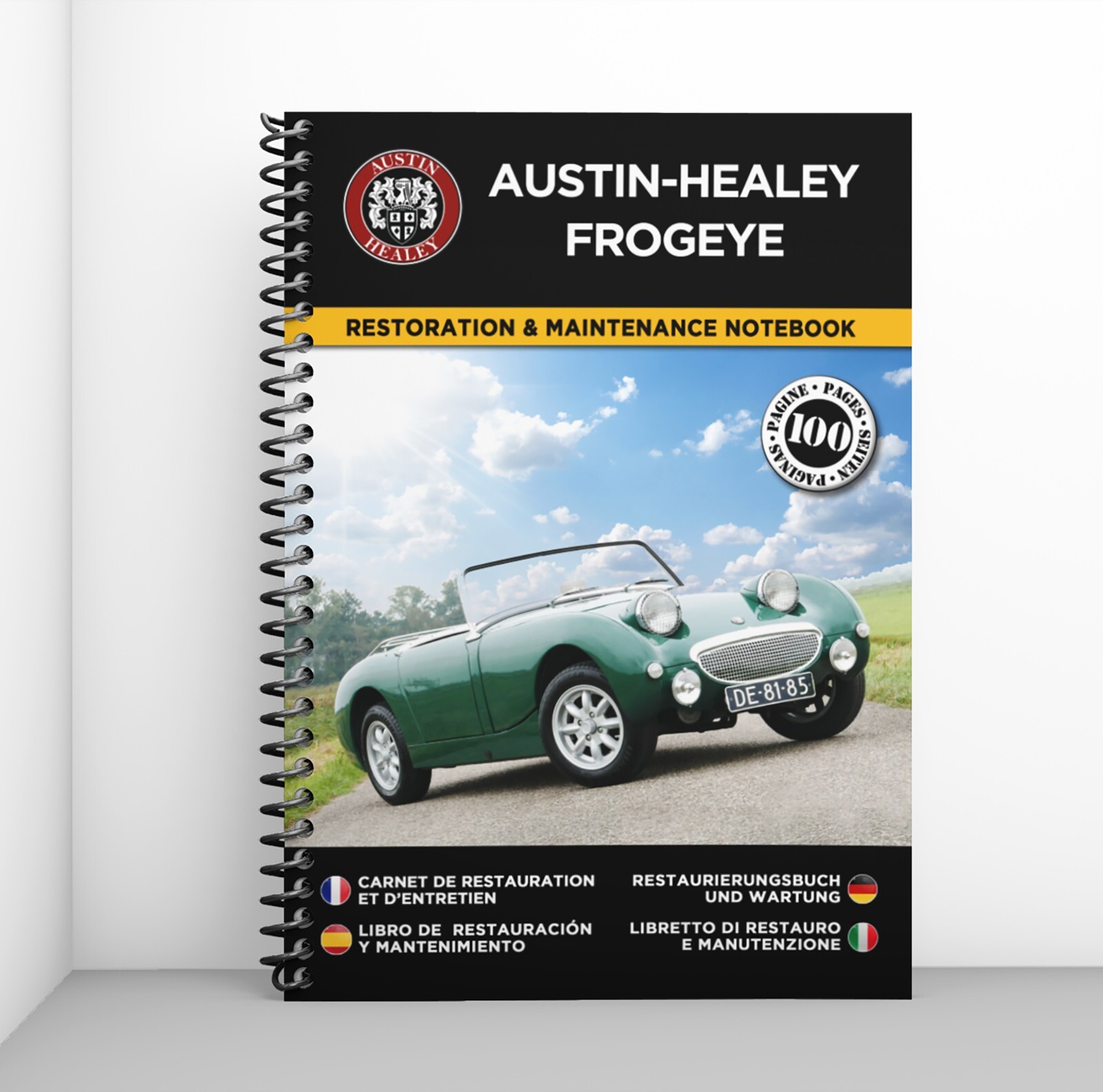 Carnet de restauration Austin-Healey Frogeye livre historique mécanique Sprite Mk1