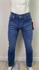True Religion Ricky Relaxed Fit Straight Men’s Blue Jeans Gram Drop Top 