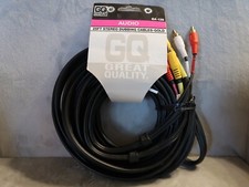25Ft Stereo Dubbing Cables/3 RCA Plugs - GOLD