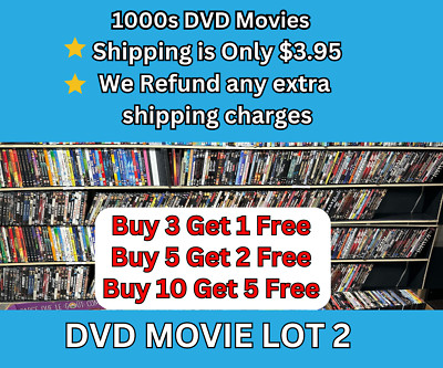 DVD Movies Pick & Choose Lot (2) $2.99 Combined Shipping (FREE DVDS W/PURCHASE)