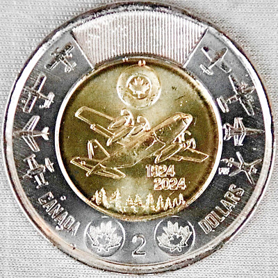 **NEW*CANADA /KANADA_2 Dollars 2024_100 Years Canadian Air Force_normal_lose_unc