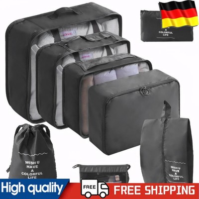 8 Pieces Set Travel Organizer Storage Bags Portable Luggage Organizer for Travel