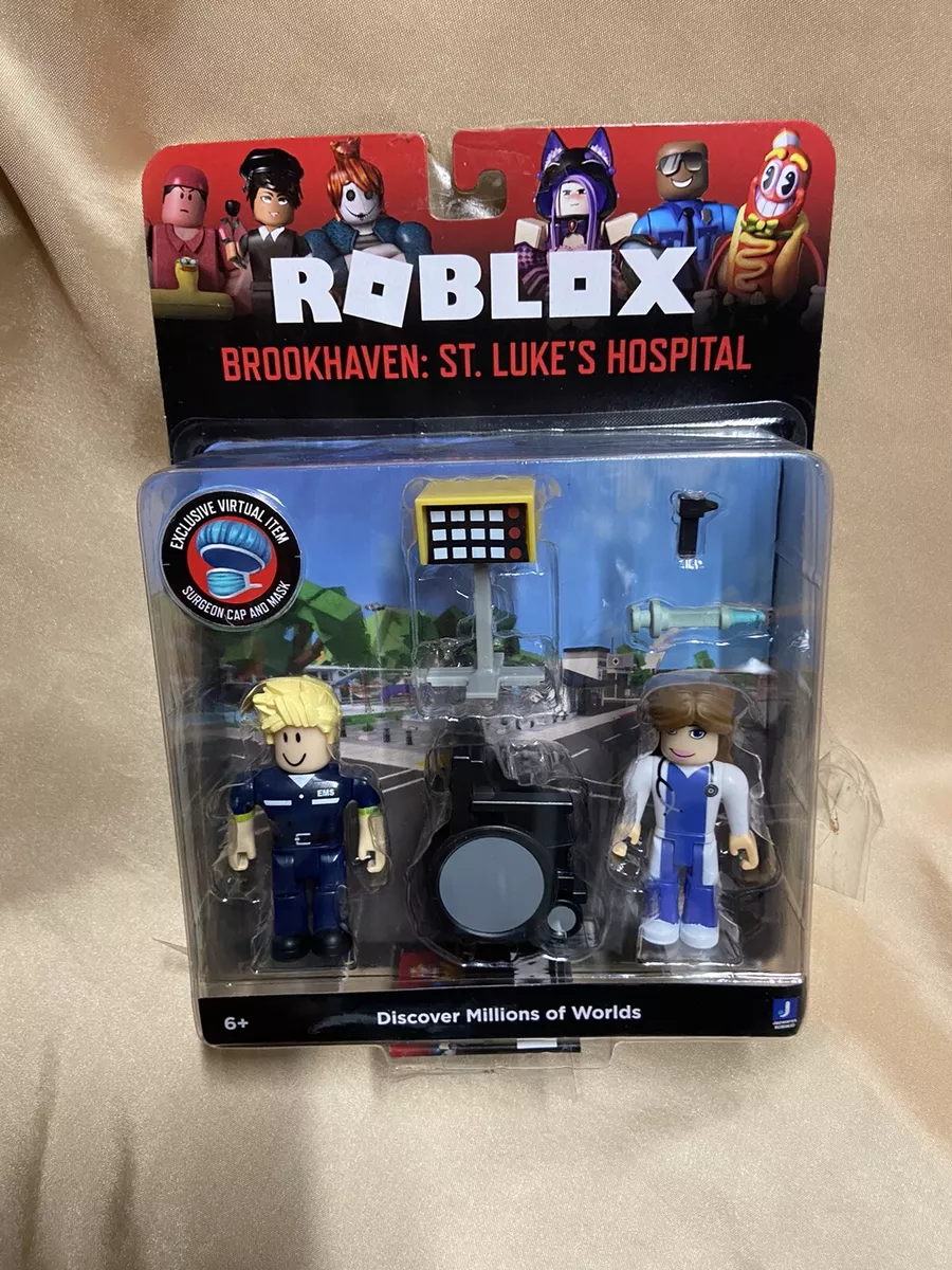 Roblox Brookhave St. Luke's Hospital Figure Pack [Includes Exclusive  Virtual Item] 