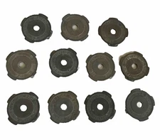 11 Vintage WEBSTER CHICAGO CO. METAL 45 RPM RECORD INSERT ADAPTERS