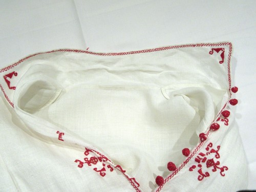 ANTICO ABITO VINTAGE ANNI 20 LINO M FOLK RICAMO ART DECO VITA SCESA F2 - Foto 18 di 21