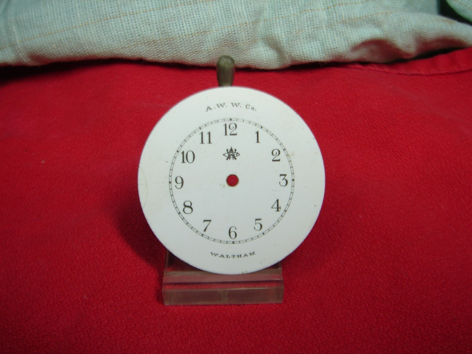 ANTIQUE POCKET WATCH DIAL WALTHAM UNUSUAL 34mm PART OR REPAIR! c15 eBay