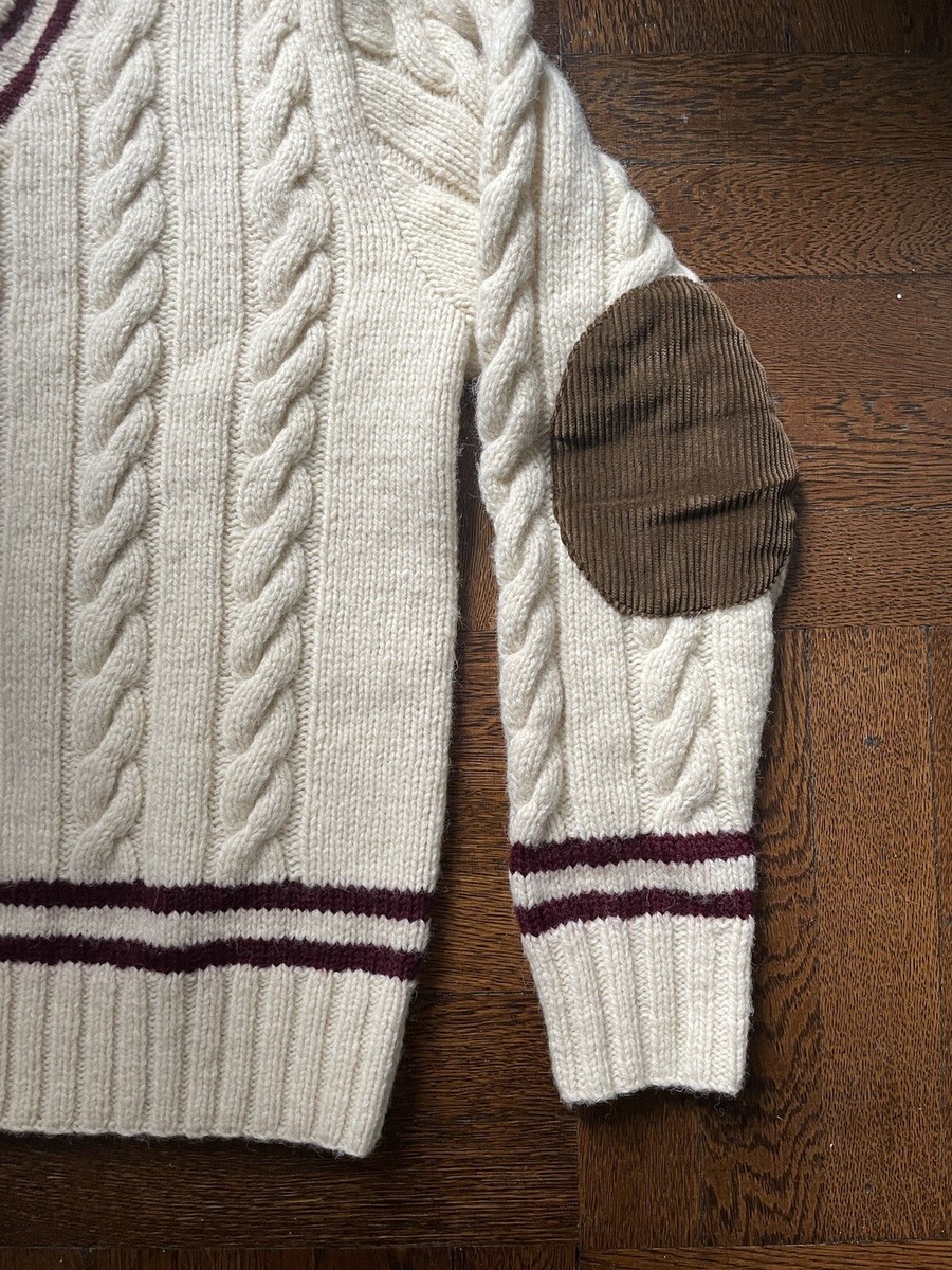 Vintage Polo Ralph Lauren Hand Knit Sweater - V Neck Tennis