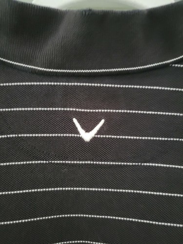 Callaway Golf Sport Herren Langarm Polo Golf Shirt Large schwarz gestreift - Bild 3 von 11