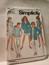 Simplicity 7679 Size L-XL Pants, Shorts, Dress, Top & Cardigan Uncut 1992