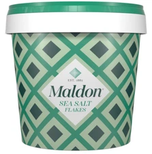 Maldon Salt, Sea Salt Flakes, 20 Oz (570 G), Resealable Tub, Kosher, Natural, Ha
