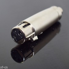 10pcs XLR 3pin Female To RCA Female Socket Microphone Audio Adapter Connector