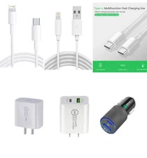 iPhone Wall Car Chargers Cables Rapid Charging 20 Watts Adapters Pick SALE NEW