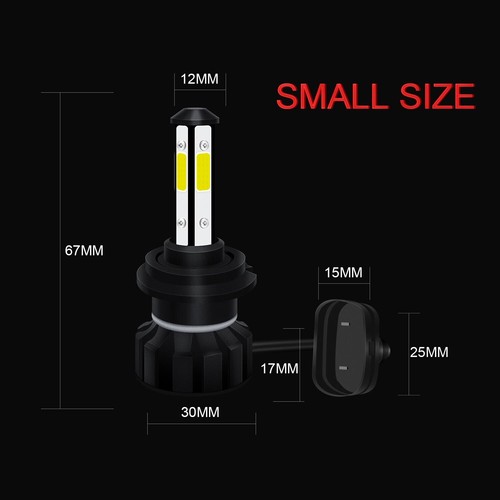 For Land Rover LR2 LR4 2010 2011 2012 2013 2014 2015 LED Headlight Fog Bulbs Kit - Foto 6 di 12