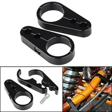 1-1/4" Black Clutch Brake Cable Clamp For Harley Road Electra Glide FLTRX FLHTCU