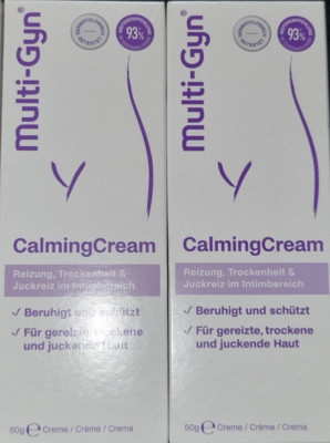 2 x Multi-Gyn Calming Cream Juckreiz im Intimbereich Intimpflege Creme MHD 08.26