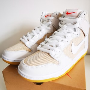 New Nike SB Dunk High Pro ISO Orange Label Unbleached Natural UK 9 DA9626  100 | eBay