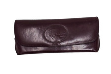 Vintage Lacoste Brown Logo Case Only No Eyeglasses