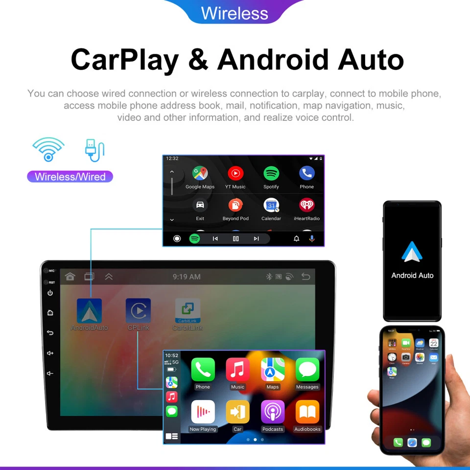 6GB+128GB 9' Android 15 Autoradio CarPlay GPS Für Opel Vivaro B Renault Trafic 3 - Bild 4 von 4