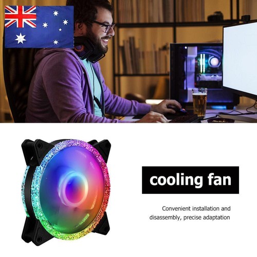 120mm Fan RGB/Colorful Computer Case Fans Cooling Cooler Radiator DC 12V