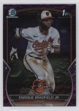 2023 Bowman Draft Chrome Fuchsia Lunar Refractor /199 Enrique Bradfield Jr 19wt