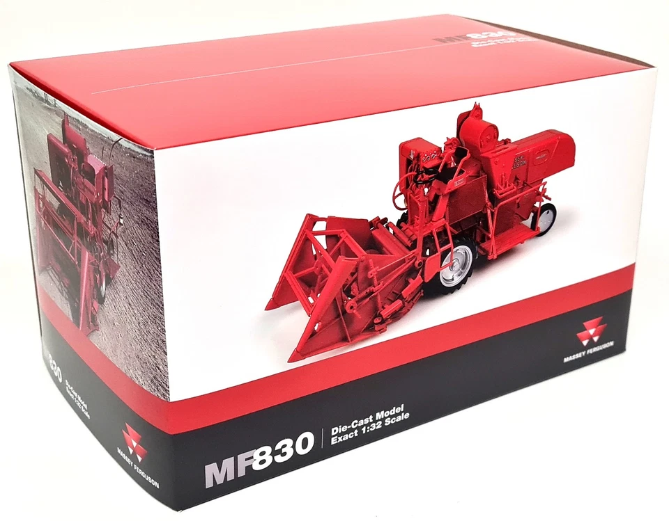 UH 1/32 Massey Ferguson 830 Combine 1960 Red Diecast Model Farm Tractor - Image 2 of 4