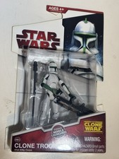 STAR WARS 2009 CLONE TROOPER CW04 41ST ELITE CORPS Missile Launcher New Sealed