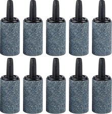 1 Inch Fish Tank Air Stones - Durable Bubble Diffuser for Small Buckets, 10 Pack