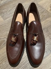 Men s 12 AAA ALLEN EDMONDS Grayson Shell Cordovan Tassel Loafers Dress Shoes USA
