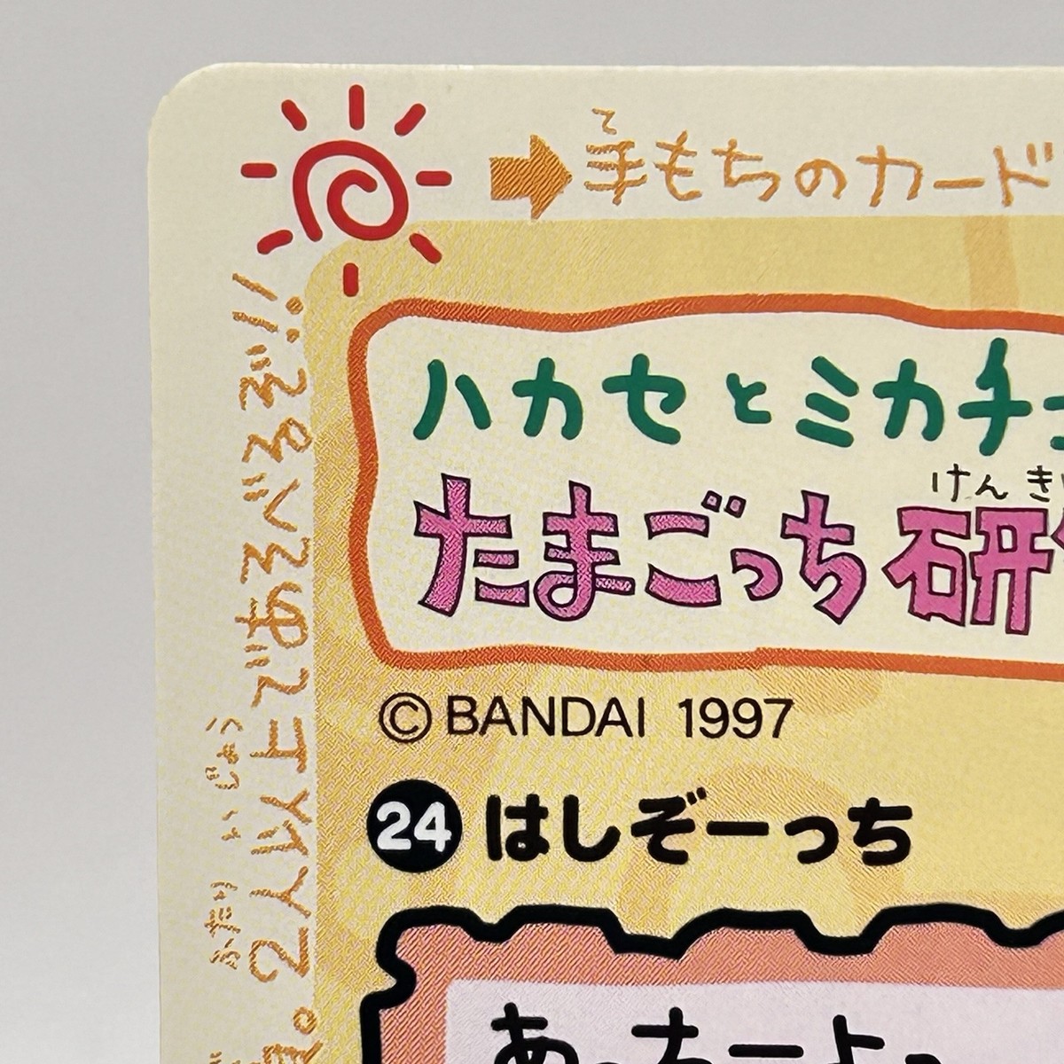 Tamagotchi Card No.24 Hashizochi Bandai 1997 Made In Japan