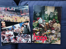 January 18 1993 Celtics Bulls NBA Game Program+Hoop Magazine Jordan Pippen McHal
