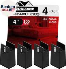 Bed Risers with Adjustable Screw Clamp, Fits Thickness of Furniture Frame from 0