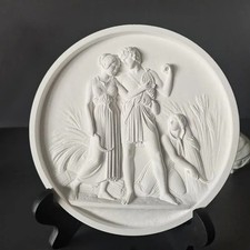 Classical Plaster Relief Wall Plaque - Greek Roman Art Sculpture for Home Decor