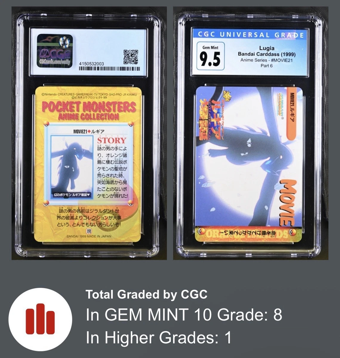 Pokémon TCG Bandai Grade 10 Individual Collectible Card Games for