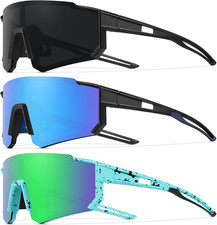 3 Pack Polarized Youth Baseball Sunglasses for Boys Girls Age 6-12 Sports Sof...