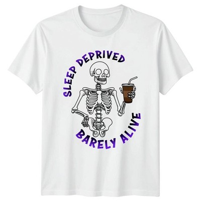 Schlafentzug Barely Alive T-Shirt Kaffeeliebhaber Humor Geburtstag Geschenk