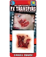 Small Gouge Horror Victim Wound 3D FX Transfer Costume Accessory