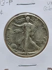 1943-P Walking Liberty Half Dollar Raw VF (Details)