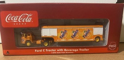 Athearn 8238 Coca Cola Fanta Orange Soda Tractor & Beverage Trailer - New In Box