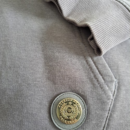 aubrion Grand prix Team Team Rider Grey hoodie hoody Large - Picture 2 of 4