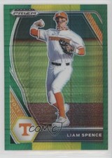 2021 Panini Prizm Draft Picks Green & Yellow Hyper Liam Spence #PDP154 0q6b