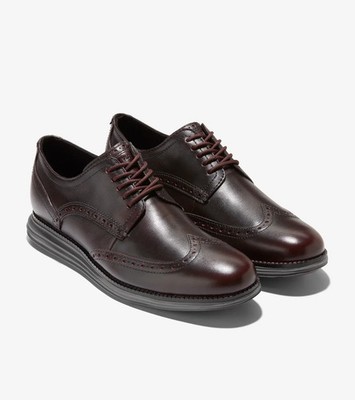 COLE HAAN MEN'S ORIGINALGRAND WINGTIP OXFORD, Bloodstone/Tornado C37676, 15 M