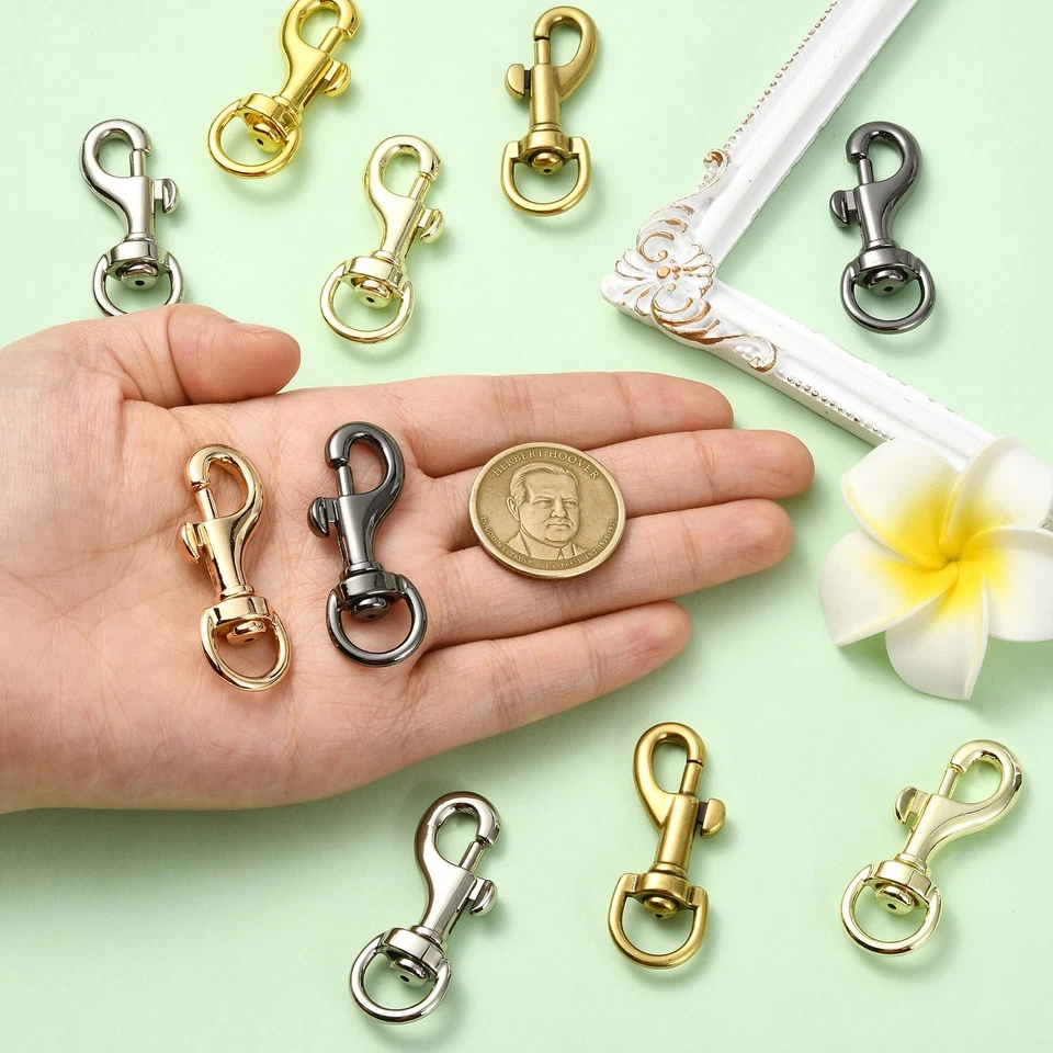 12Pcs 6 Styles Alloy Swivel Clasps, Swivel Snap Hook, Mixed Color - Image 4 of 4