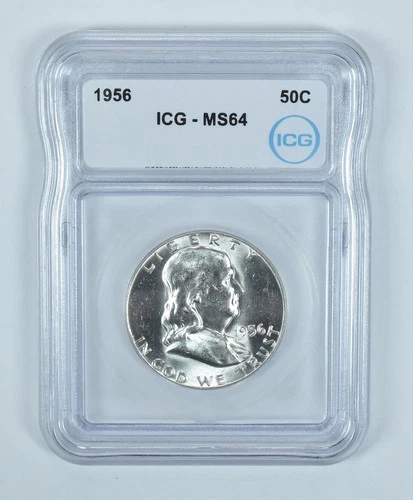 1956 Franklin Half Dollar MS64 ICG *0255