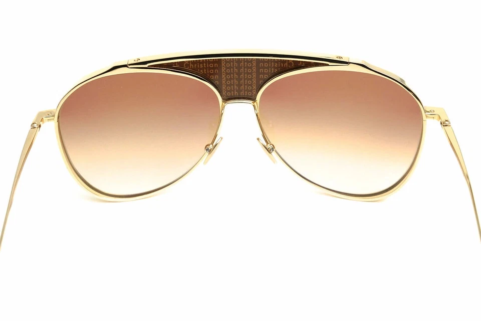 Christian Roth太阳眼镜 CRS-00127-GLD FUNKER 金属镜框 — 第 4/4 张图片