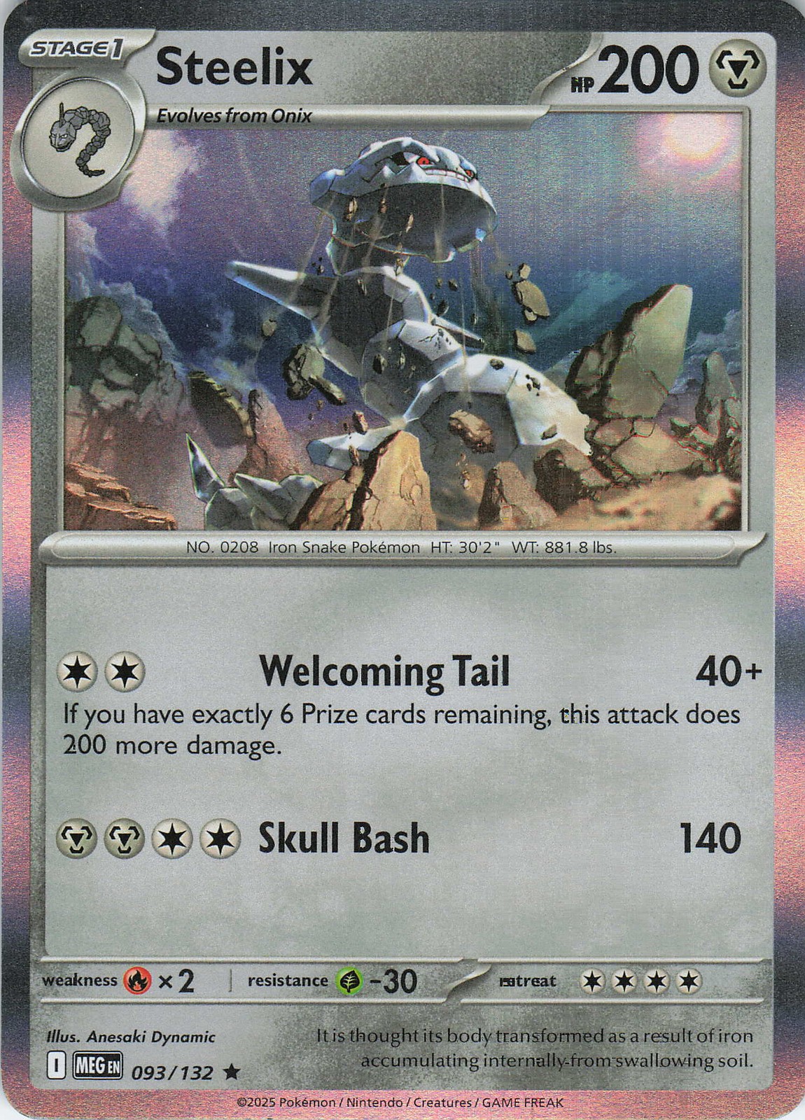 Steelix - Rare ME01: Mega Evolution 093/132 NM