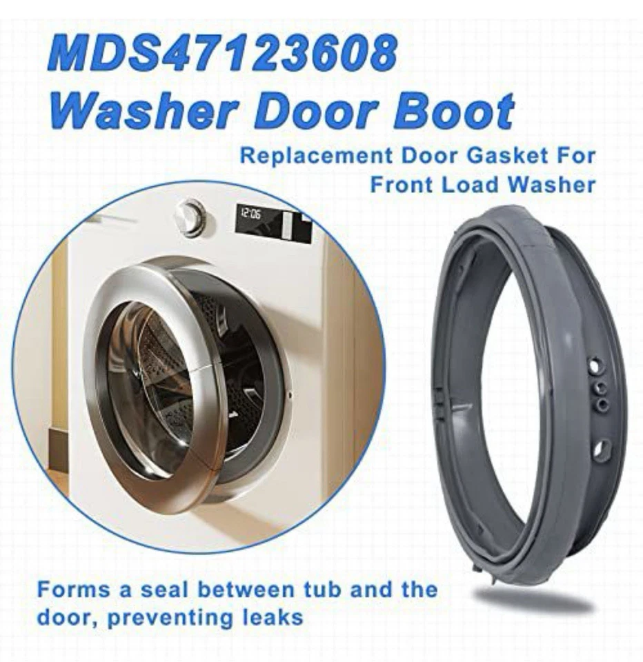 Sello de junta de lavadora MDS47123608 para modelos LG/Kenmore Foto 2 de 3