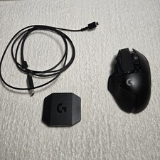 Logitech G502 Lightspeed Wireless Gaming Mouse, USB Dongle, charger, weights 