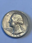 1944 P Washington Silver Quarter. Very Sharp And Reflective Gem Brilliant Unc