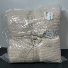 Barefoot Dreams CozyChic Throw, Stone 54" x 72" New
